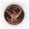 Image 2 : 1-OZ FINE COPPER TRICERATOPS ROUND IN CAPSULE