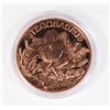 Image 1 : 1-OZ FINE COPPER STEGOSAURUS ROUND IN CAPSULE