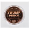 Image 2 : 1-OZ FINE COPPER TRUMP THEME ROUND THE CORONA VIRS