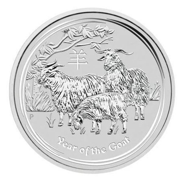 1/2-OZ 2015 GOAT SILVER COIN