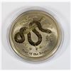 Image 1 : 2013 AUSTRALIA $1 LUNAR SNAKE WITH GOLD AND