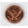 Image 2 : 1-OZ FINE COPPER ROUND -ICE AGE- GIANT SHORT FACED