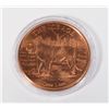 Image 1 : 1-OZ FINE COPPER ROUND -ICE AGE- CAVE LION