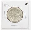 Image 1 : 1955 CANADA 50 CENT SILVER COIN (0.3-OZ SILVER)