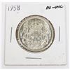 Image 1 : 1958 CANADA 50 CENT SILVER COIN (0.3-OZ SILVER)