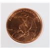 Image 1 : 1-OZ PURE COPPER AMERICAN PROSPECTOR COPPER ROUND