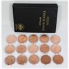 Image 1 : COIN STOCK BOOK, COMES WITH 10PC DINOSAUR COPPER