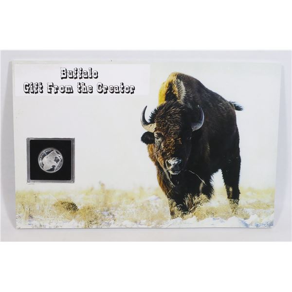 1/4-OZ SILVER BUFFALO ROUND IN SQUARE CAPSULE