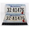 Image 1 : PAIR OF BIG SKY MONTANA 2000 LICENSE PLATES
