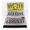 Image 1 : GROUPING OF 3 LICENSE PLATES CALIFORNIA,