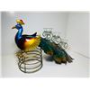 Image 2 : PEACOCK 3 CANDLE HOLDER