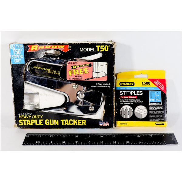 HEAVY DUTY STAPLE GUN TACKER SOLD WITH HEAVY DUTY