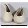 Image 1 : TWO MATCHING STYLE CRACKLE PAINT VASES