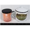 Image 1 : X2 CANDLES INCLUDES PEONY PETALS SCENT AND WARM