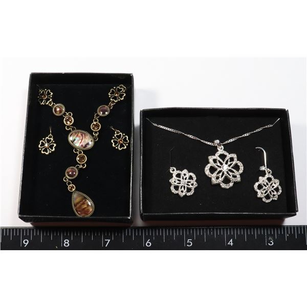 TWO FASHION JEWELRY SETS IN GIFT BOXES