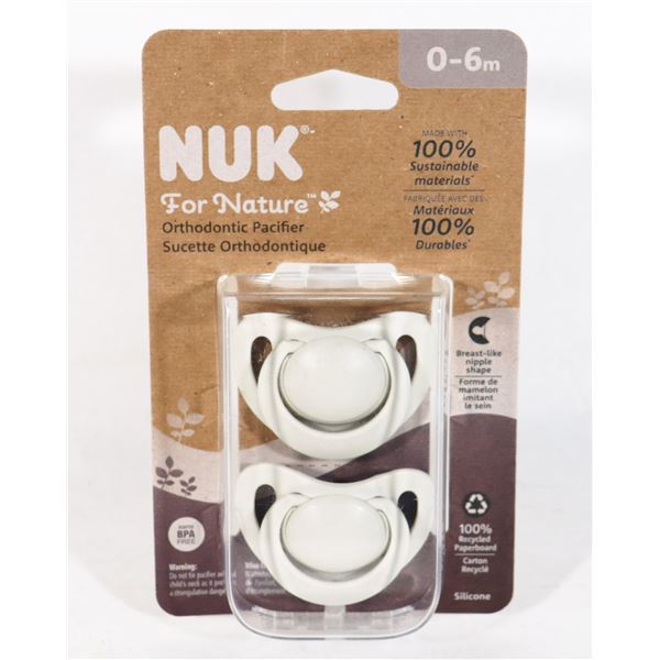 NEW 0-6 MONTH NUK BABY PACIFIER SET