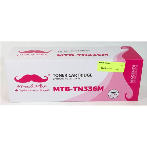 NEW MOUSTACHE MAGENTA TONER CARTRIDGE MTB-TN336M