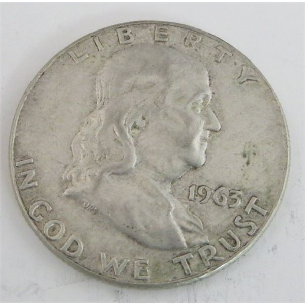 1963 USA Silver Half Dollar Coin
