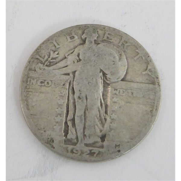 1927 USA 25 Cent Silver Coin