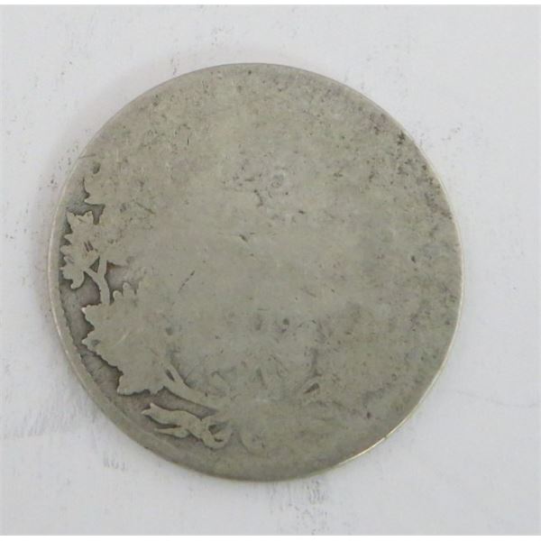 1909 Canadian Silver 25 Cent Coin