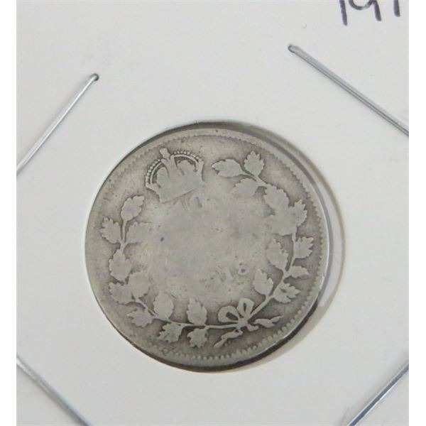 1918 Canadian Silver 10 Cent Coin