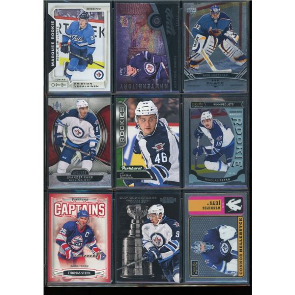 9 NHL Winnipeg Jets Rookie & Insert Cards