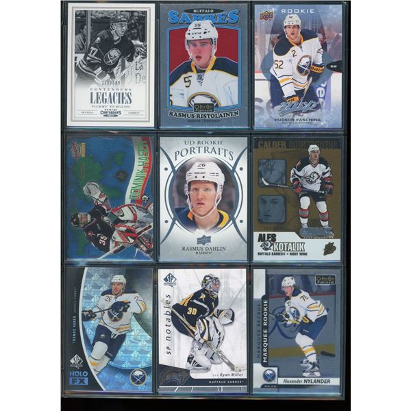 9 NHL Buffalo Sabres Rookie & Insert Cards
