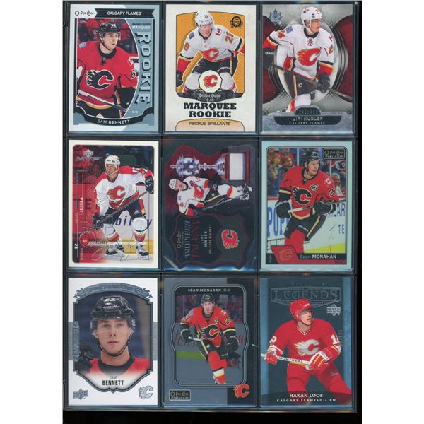 9 NHL Calgary Flames Rookie & Insert Cards