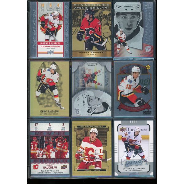 9 NHL Calgary Flames Johnny Gaudreau Insert Cards