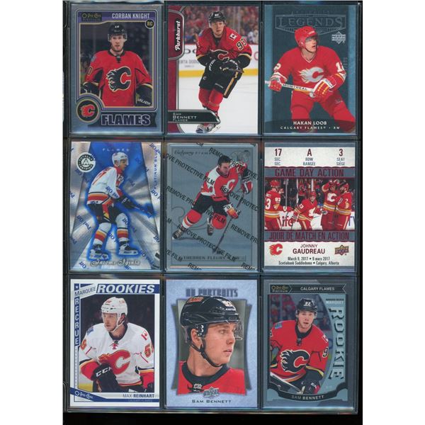 9 NHL Calgary Flames Rookie & Insert Cards