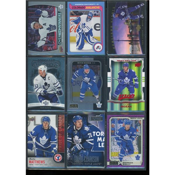 9 NHL Toronto Maple Leafs Insert Cards