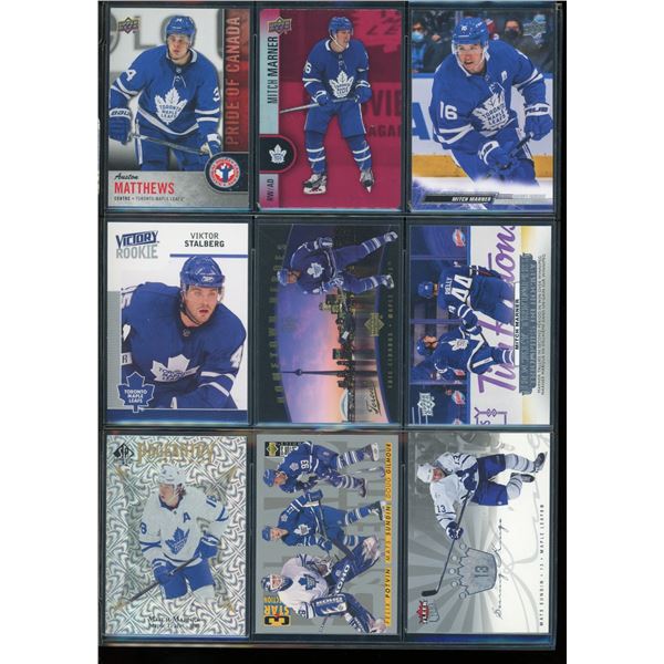9 NHL Toronto Maple Leafs Rookie & Insert Cards