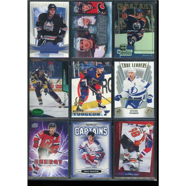 9 Different NHL Star & Semi-Star Player Hockey Cards