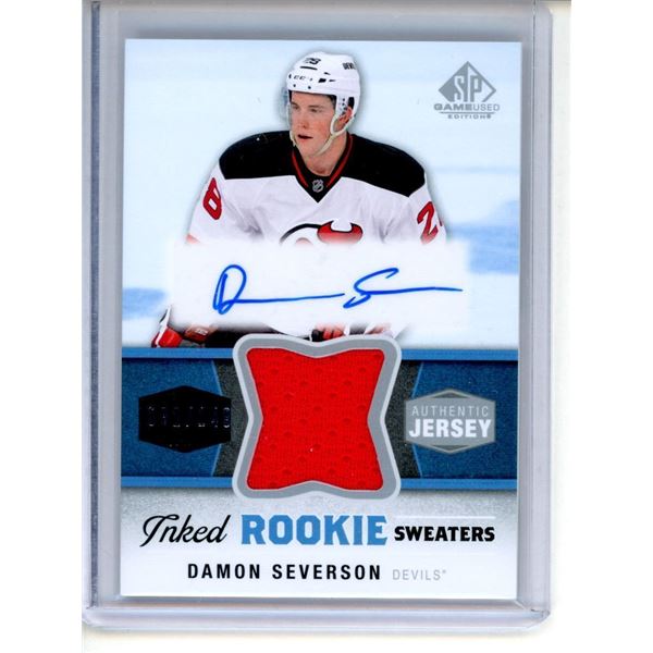 2014-15 SP Game Used Inked Rookie Sweaters #IRSDS Damon Severson 82/149