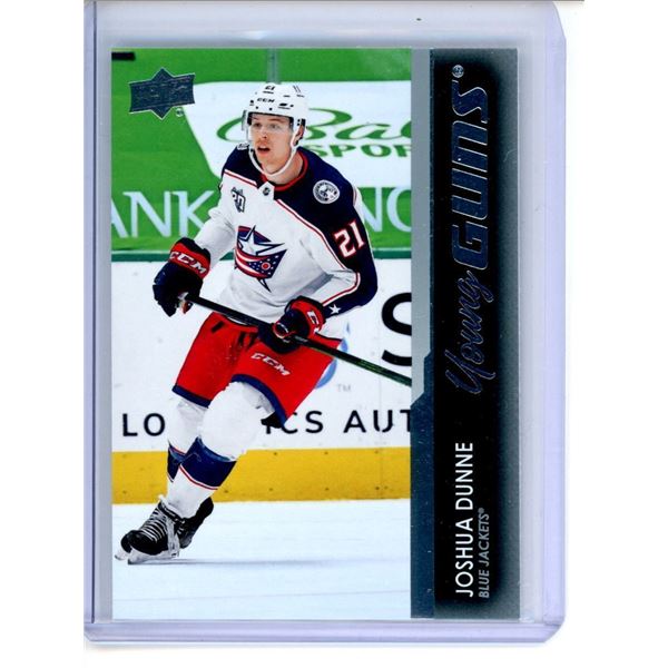 2021-22 Upper Deck #218 Joshua Dunne YG RC