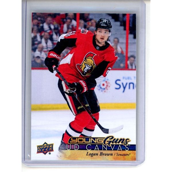 2017-18 Upper Deck Canvas #C92 Logan Brown YG