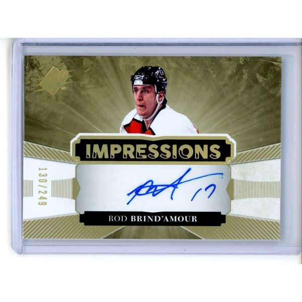 2017-18 SPx Impressions Autographs #IARB Rod Brind'Amour 130/249