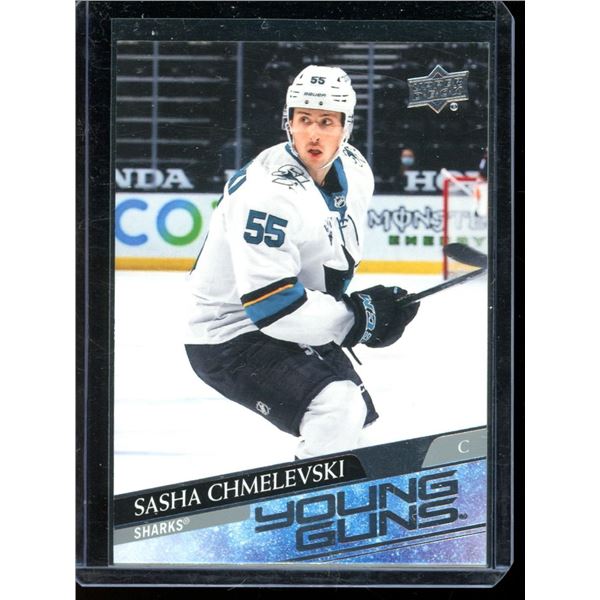 2020-21 Upper Deck #718 Sasha Chmelevski YG RC
