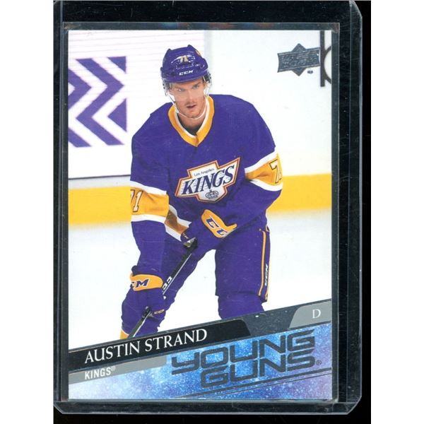 2020-21 Upper Deck #722 Austin Strand YG RC