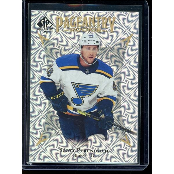 2021-22 SP Authentic Pageantry #P76 Scott Perunovich
