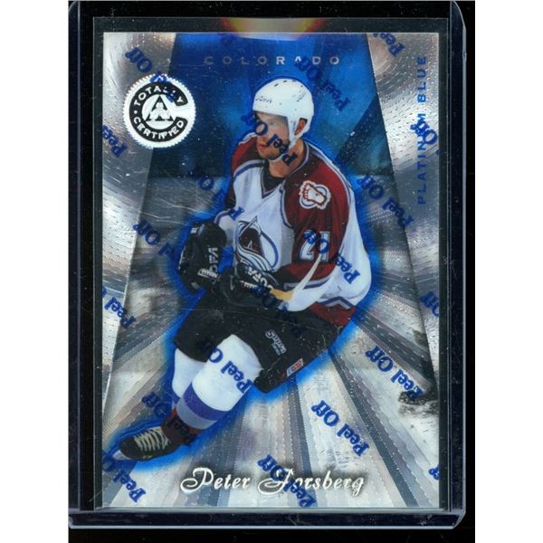 1997-98 Pinnacle Totally Certified Platinum Blue #32 Peter Forsberg 2193/3099