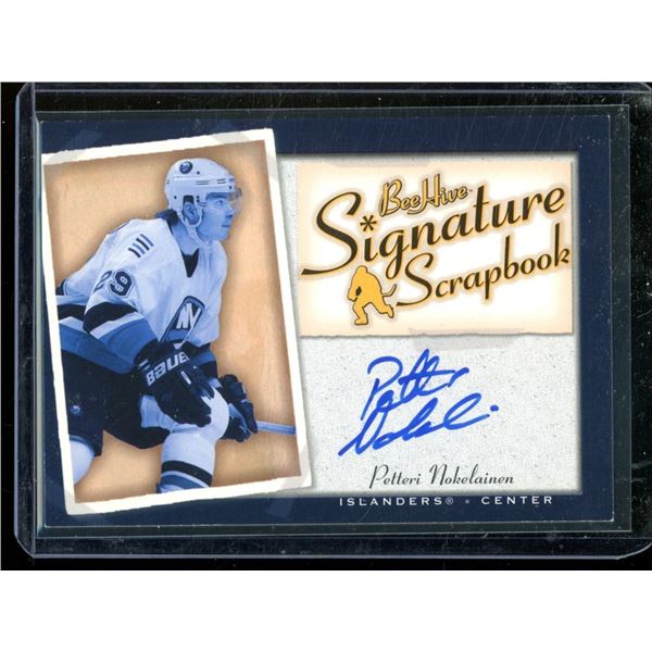 2005-06 Beehive Signature Scrapbook #SSPN Petteri Nokelainen