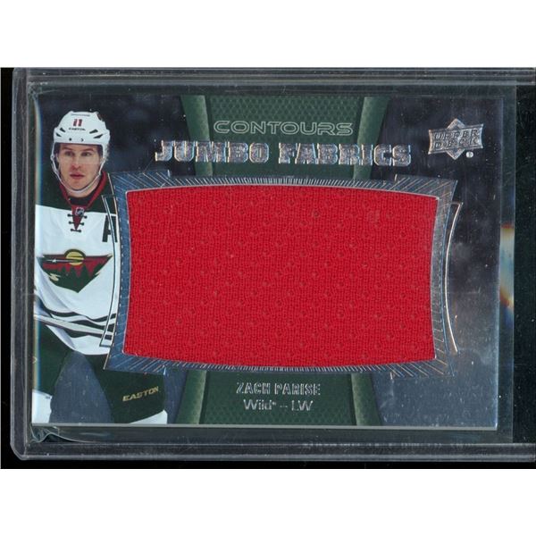2015-16 Upper Deck Contours Jumbo Fabrics #JJZP Zach Parise