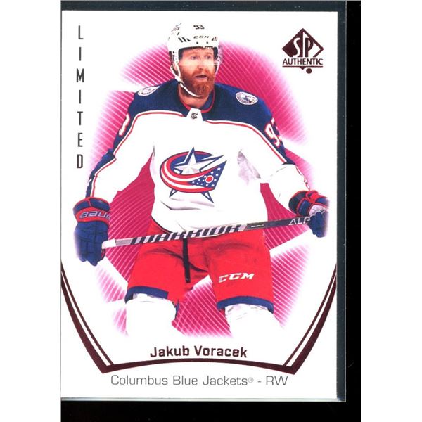 2021-22 SP Authentic Limited Red #30 Jakub Voracek