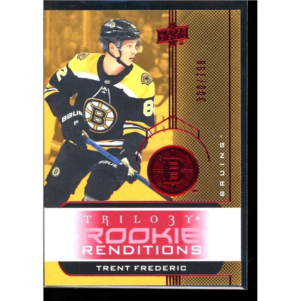 2019-20 Upper Deck Trilogy Rookie Renditions Red #RR22 Trent Frederic 300/799