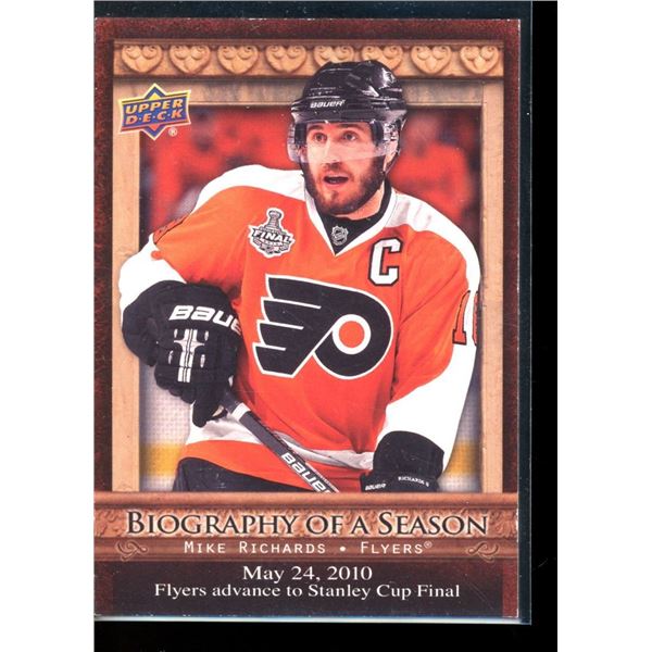 2010-11 Upper Deck Biography of A Season #BOS6 Mike Richards