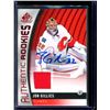 Image 1 : 2017-18 SP Game Used Autographs Blue #171 Jon Gillies