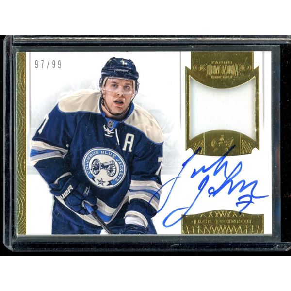 2013-14 Dominion Patches Autographs #APJK Jack Johnson 97/99
