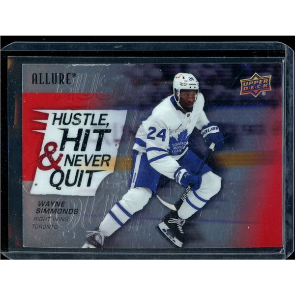 2021-22 Upper Deck Allure Hustle Hit and Never Quit #HH8 Wayne Simmonds