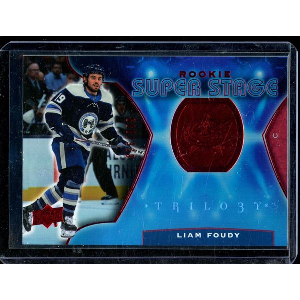 2020-21 Upper Deck Trilogy Rookie Super Stage Red #RSS17 Liam Foudy 806/999